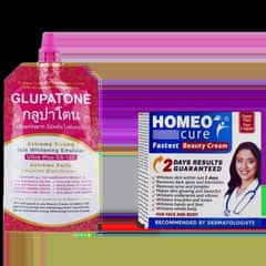 GLUPATONE Extreme Strong Emulsion and Homeo Cure Beauty Cream
