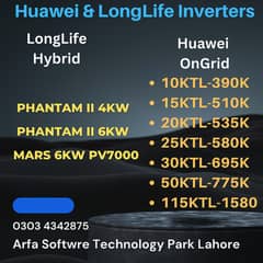 Huawei On-Grid and LongLife Hybrid Inverters are available