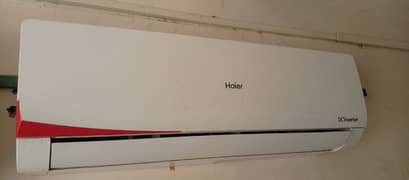 Haier 1 ton DC inverter all ok 10/10 good condition heat and cool