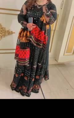 one time use excellent condition black maxi kat dana full
