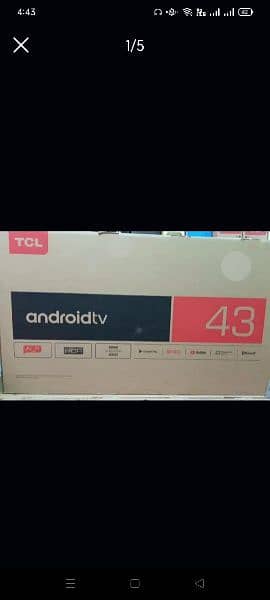 TCL led 43" Android model#S6500 warranty Expired 100% ok 1