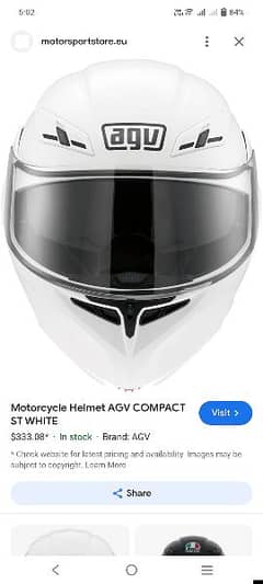 Motorcycle Helmet AGV COMPACT ST WHITE