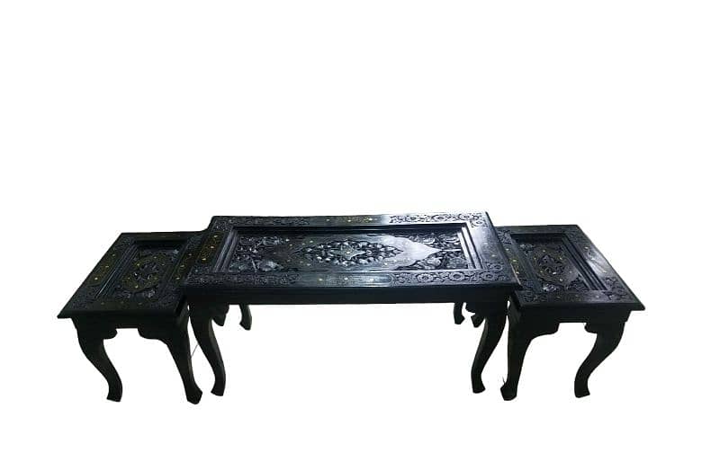 Pure Sheesham Black Centre Tables For Sale 3