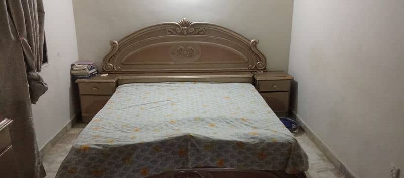 king size bed with both side dresser 03433624154 0