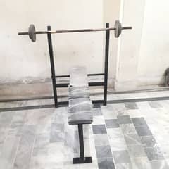 Chest Bench + Foot Rod + 3 Plates 32 KG