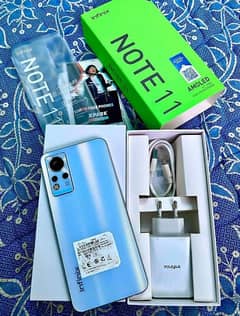 infinix Note 11, complete Box, original charger, 10/10 new condition