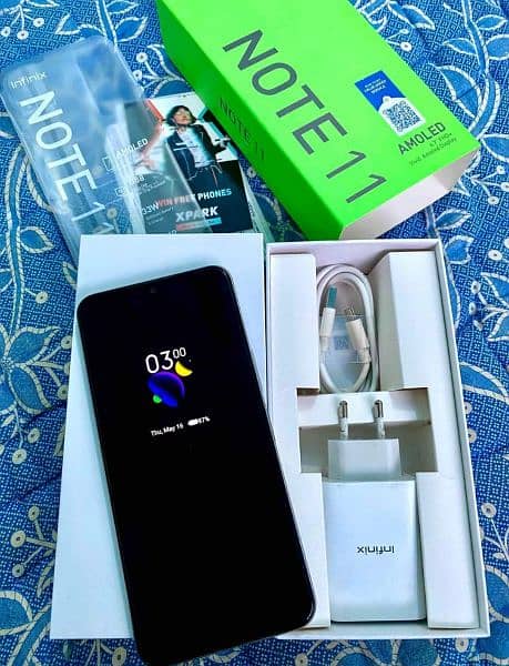 infinix Note 11, complete Box, original charger, 10/10 new condition 7