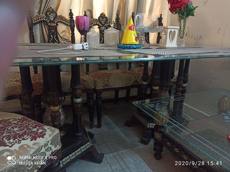 Dining Table with Chinioti style chairs 1