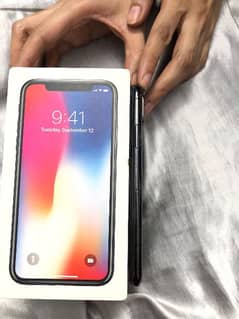 iPhone X PTA Approved With Box 10 / 10 Black 64GB