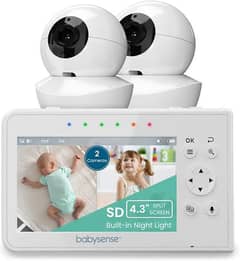 Babysense Baby Monitor with 2 Cameras v43
