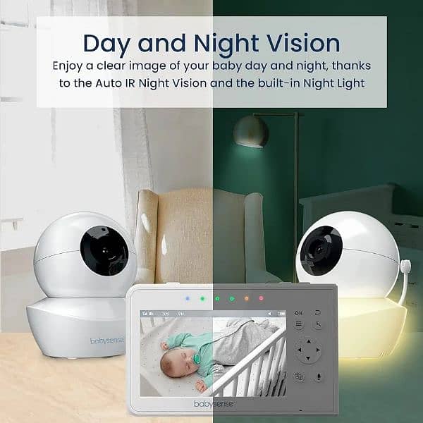 Babysense Baby Monitor with 2 Cameras s2 2