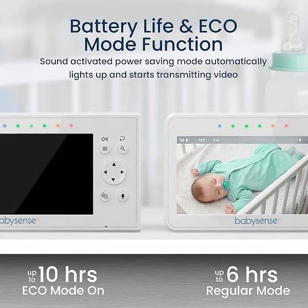 Babysense Baby Monitor with 2 Cameras s2 3