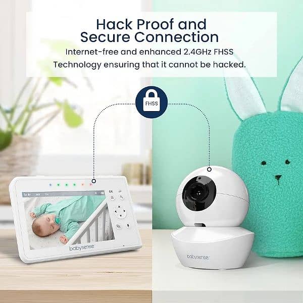 Babysense Baby Monitor with 2 Cameras s2 4