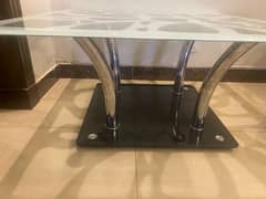 brand new center table with beautiful glass
