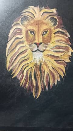 Lion Painting Acrylic Paint