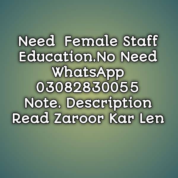 Need Female Description Zaroor Read Karen 0