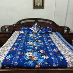 Sheesham wood King size bed & side tables Urgent sale reasonable price