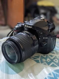 Nikon d5200 with 18-55mm lense