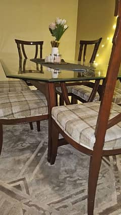 DINING TABLE (6CHAIRS) (1TABLE)