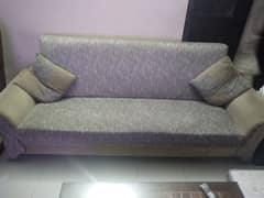 SOFA CUM BED WITH 2 LOUNG CHAIRS