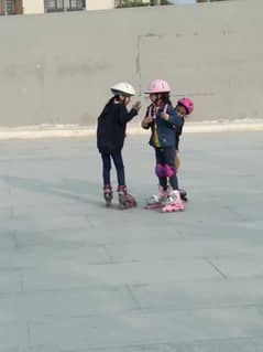 skate shoes with helmet