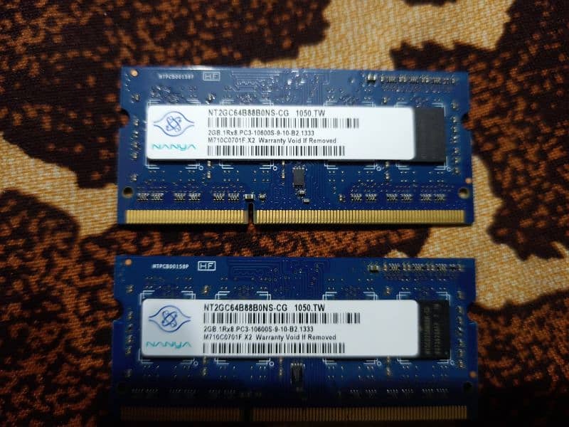 Laptop Rams 2gb ddr3 1