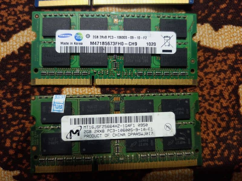 Laptop Rams 2gb ddr3 2