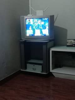 Television with trolley for sale