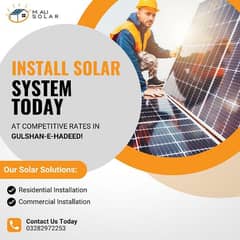 solar system installation