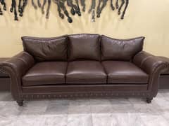 7 Seater Lounge Sofa Set along with 2 Footstools (Slightly Used)