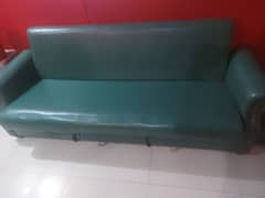Diamond sofa cum bed english green color