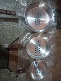 3 Pisces of (A- Quality] Fry Pans.