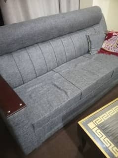 sofa with 3 tables