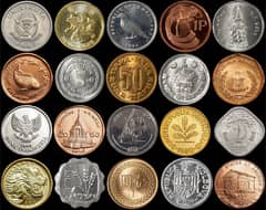 65 Coins of 65 Different Countries for Rs. 6500 (In a Free Coin Album