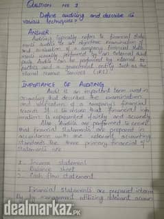 AIOU hand written assignments