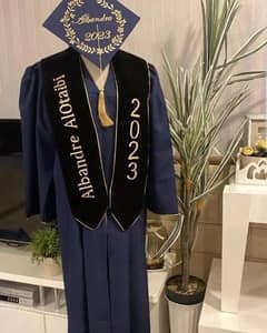 customize Graduation gown cap stole sash