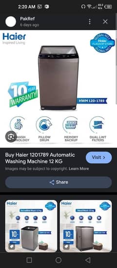 Wahsing Machine Fully automatic and Dryer