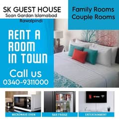 Couple Rooms, family Rooms, party Rooms Available for rent