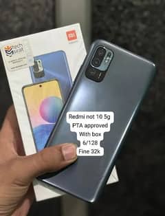 redmi not 10 5g 6/128 with box