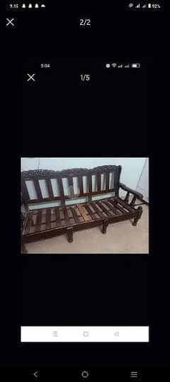 shesham wood sofa set