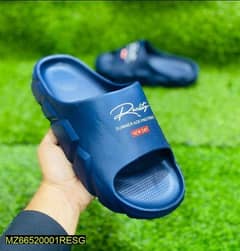 **Product Title:** Men's Waterproof EVA Slippers - Blue, Sizes 7-10