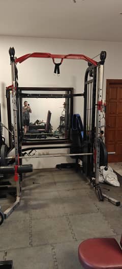 Functional trainer (cable cross) with Smith Machine