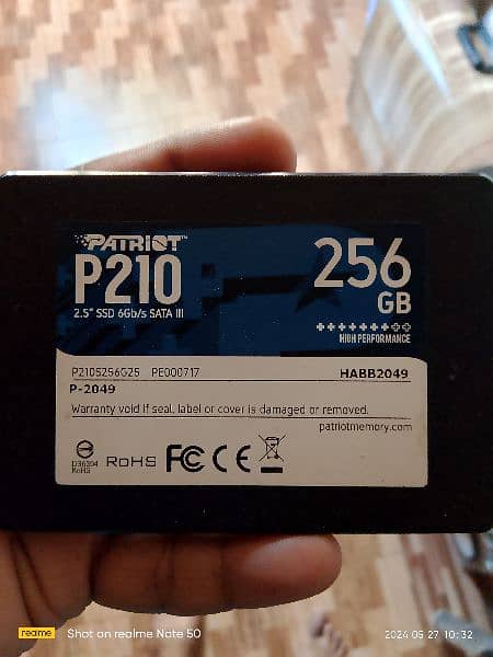 patriot SSD 256 2