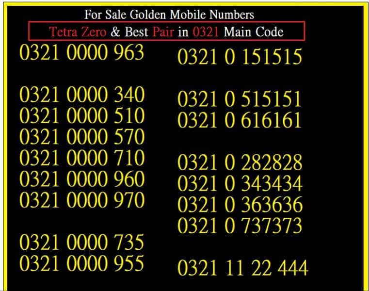 Golden Numbers 4