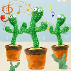 Dancing Cactus Toy Repeat Talking USB Charging Can Sing Record Cactus