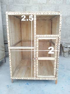 2 WOOD CAGE