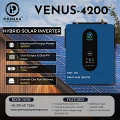 Primax Venus 4200 4.2kW Hybrid Solar Inverter
