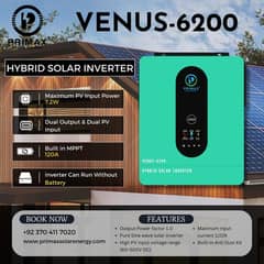 Primax Venus 6.2kW Hybrid Solar Inverter VENUS-6200 7200W