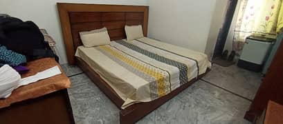 King Size Bed with Medicated Mattress and Side Tables