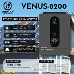 Primax Venus 8.2kW Hybrid Solar Inverter VENUS-8200